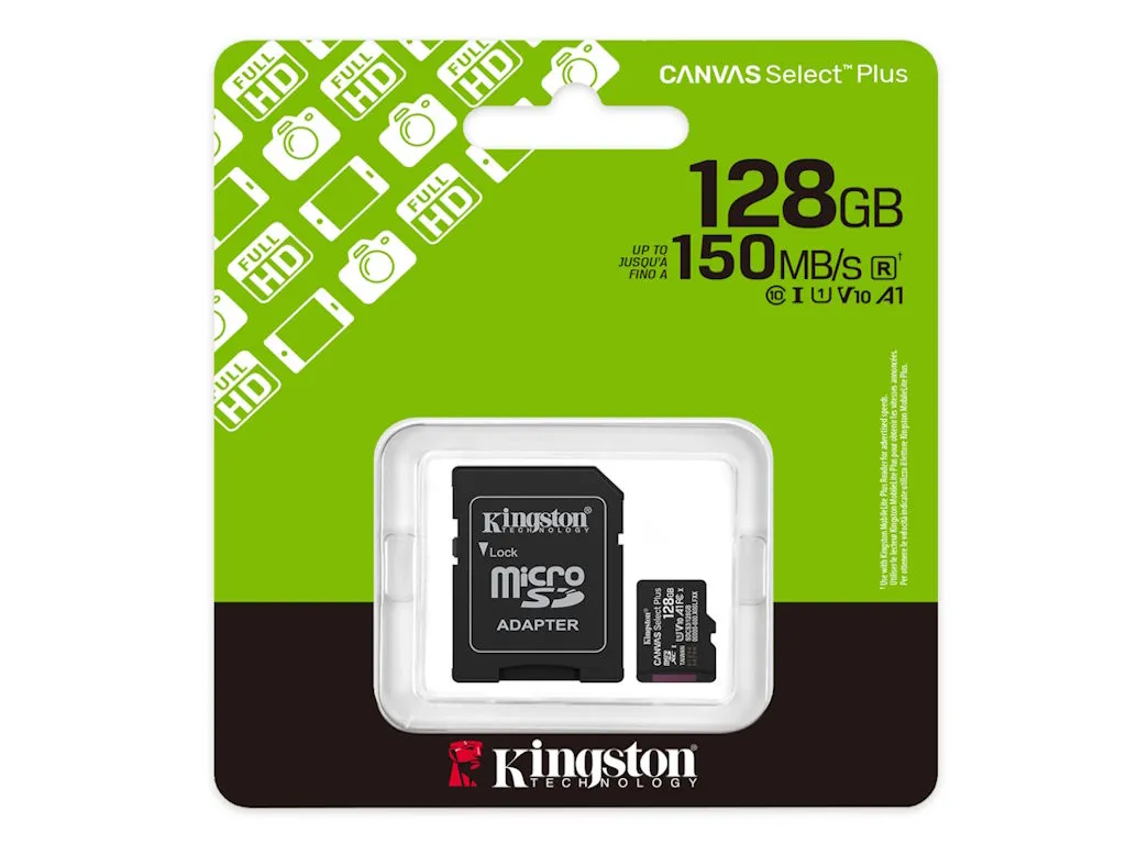 Memorije kartice KINGSTON SDCS3/128GB/microSDXC/128GB/Class10 U1/150MB/s + adapter Slika 6